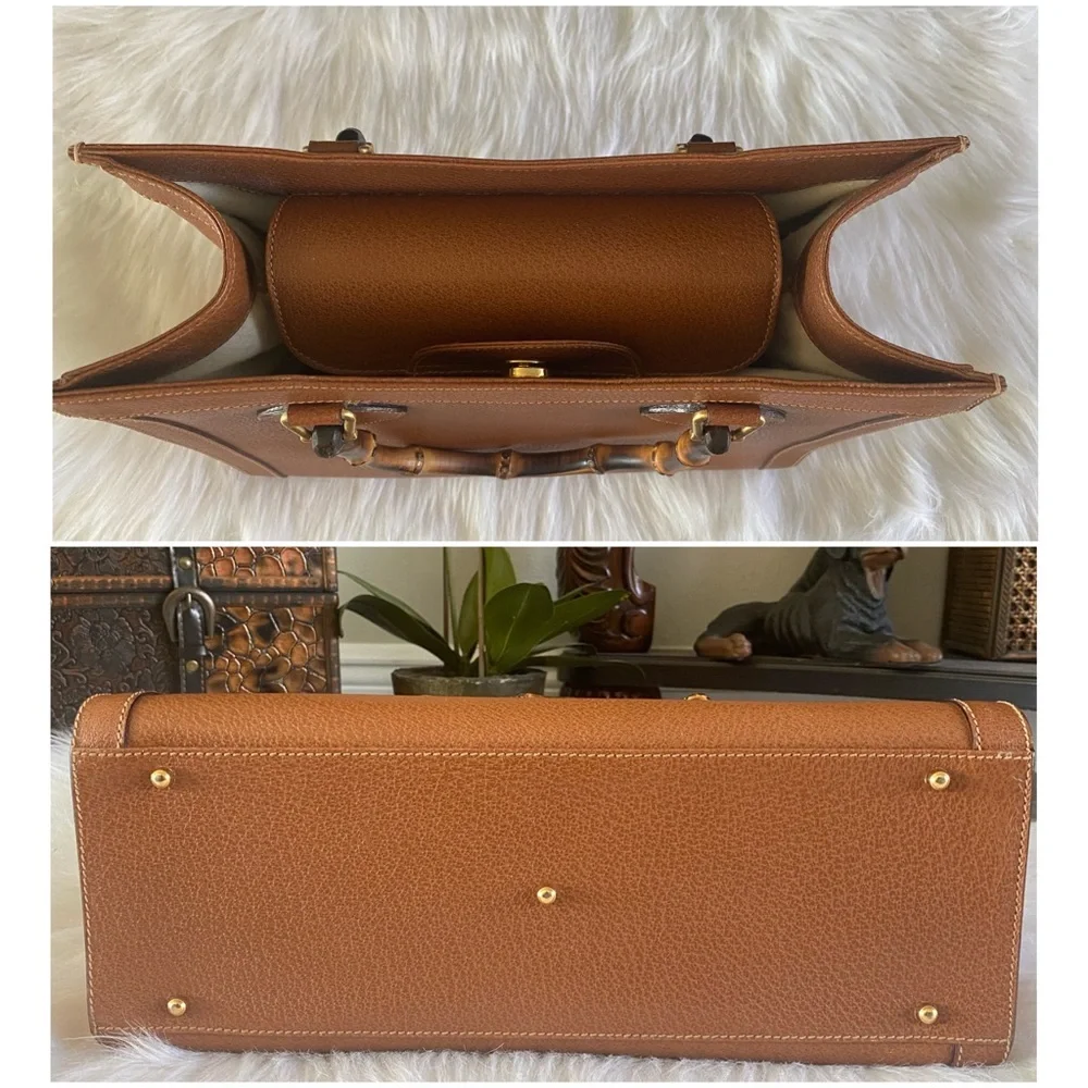 💯% authentic vintage gucci diana bamboo bag
